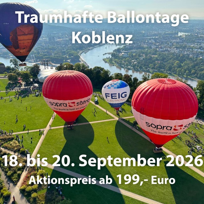 Ballonfahrt über Koblenz