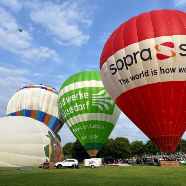 Ballonteams beim Ballonfestival Bonn